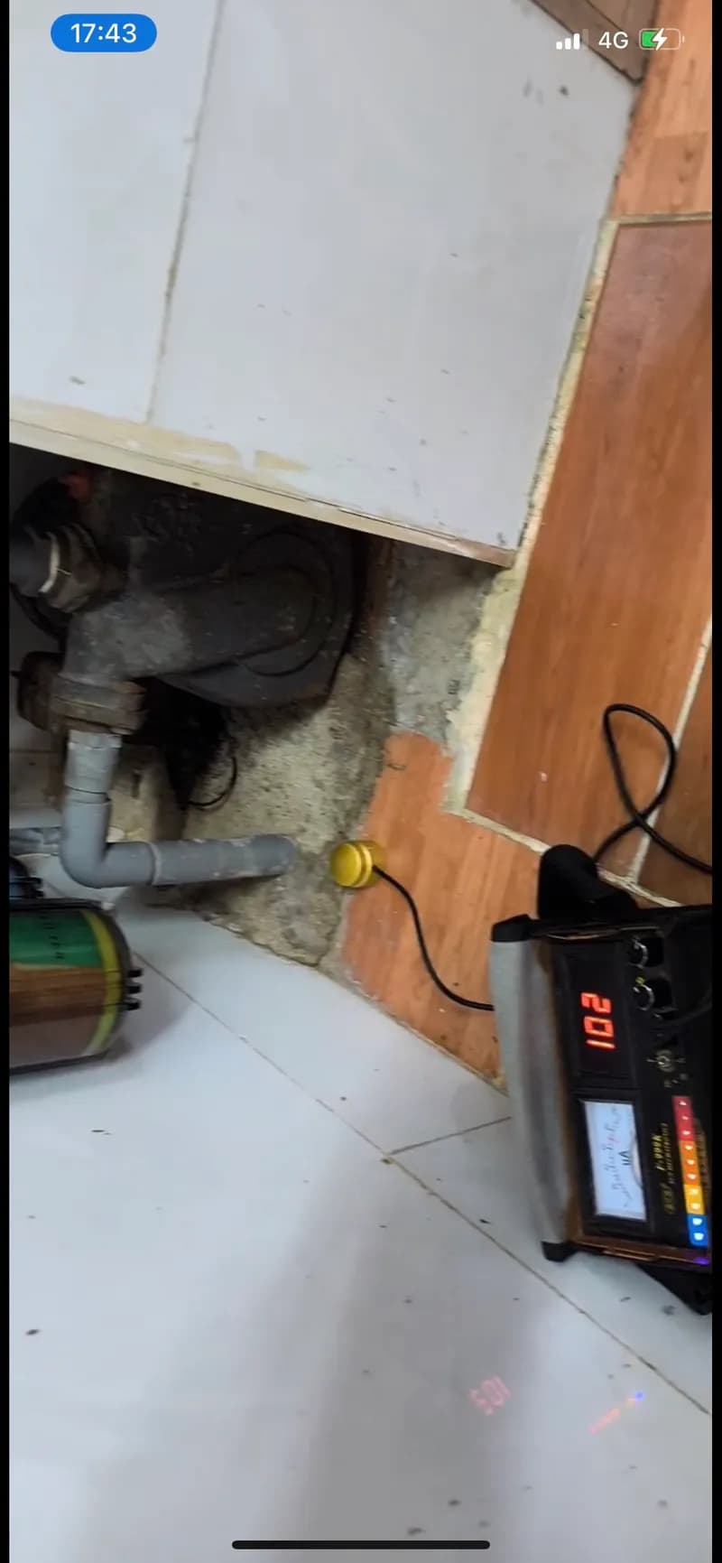 Trước sửa máy bơm nước tại Quận 10 — thợ Bùi Văn An