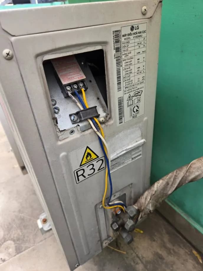 Sau khi hoàn thành sửa dàn lạnh máy lạnh LG tại Gò Vấp — thợ Lê Hữu Lộc
