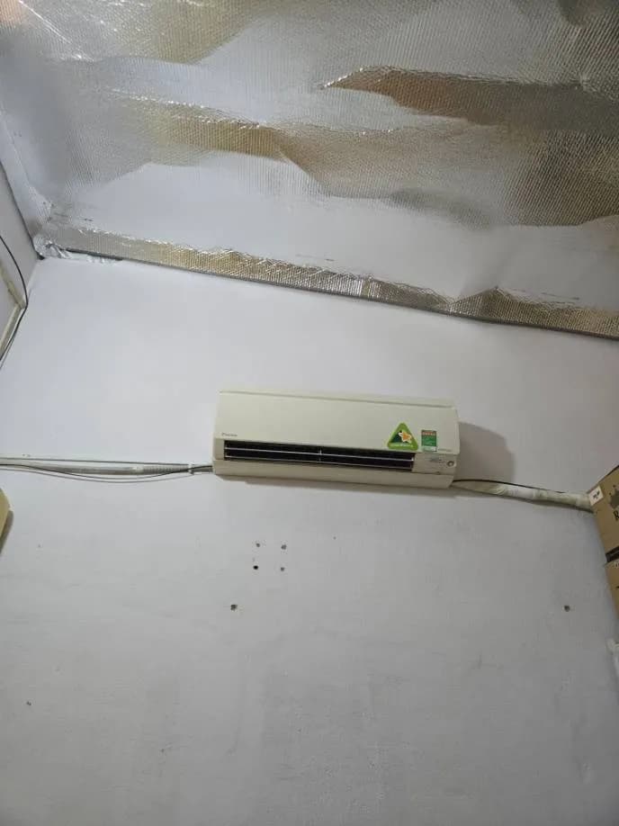 Sau khi hoàn thành sửa máy lạnh treo tường Daikin tại Quận 12 — thợ Lê Hữu Lộc