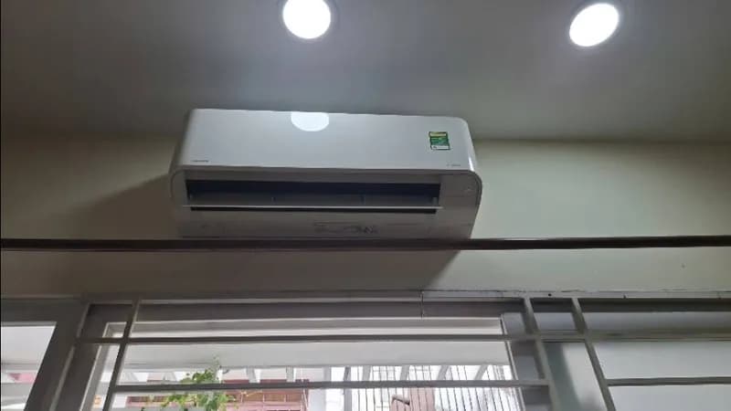 Sau khi hoàn thành sửa: Vệ sinh máy lạnh Toshiba Inverter chuyên sâu tại Gò Vấp tại Phường Gò Vấp, Gò Vấp — thợ Lê Hữu Lộc (5 sao)
