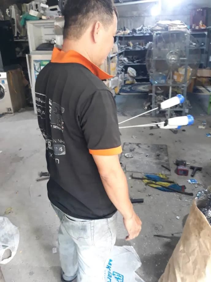 Trước sửa máy giặt tại Bình Chánh — thợ Đặng Anh Huy