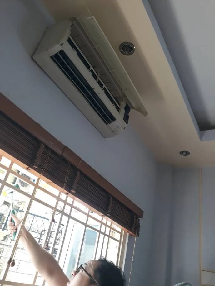Sau khi hoàn thành sửa máy lạnh treo tường tại Quận 5 — thợ Đặng Anh Huy