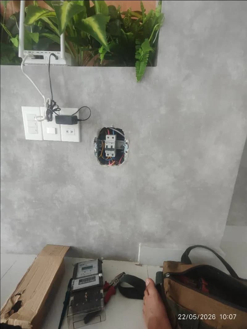 Trước sửa đồng hồ điện Gelex Emic tại Bình Thạnh — thợ Nguyễn Hoàng Khánh