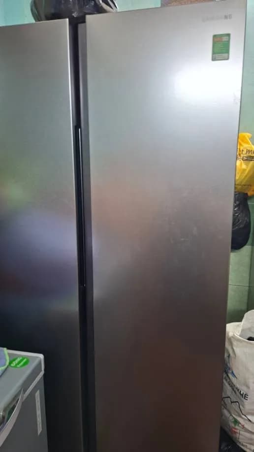 Trước sửa tủ lạnh side-by-side Samsung tại Bình Chánh — thợ Nguyễn Thanh Tiến