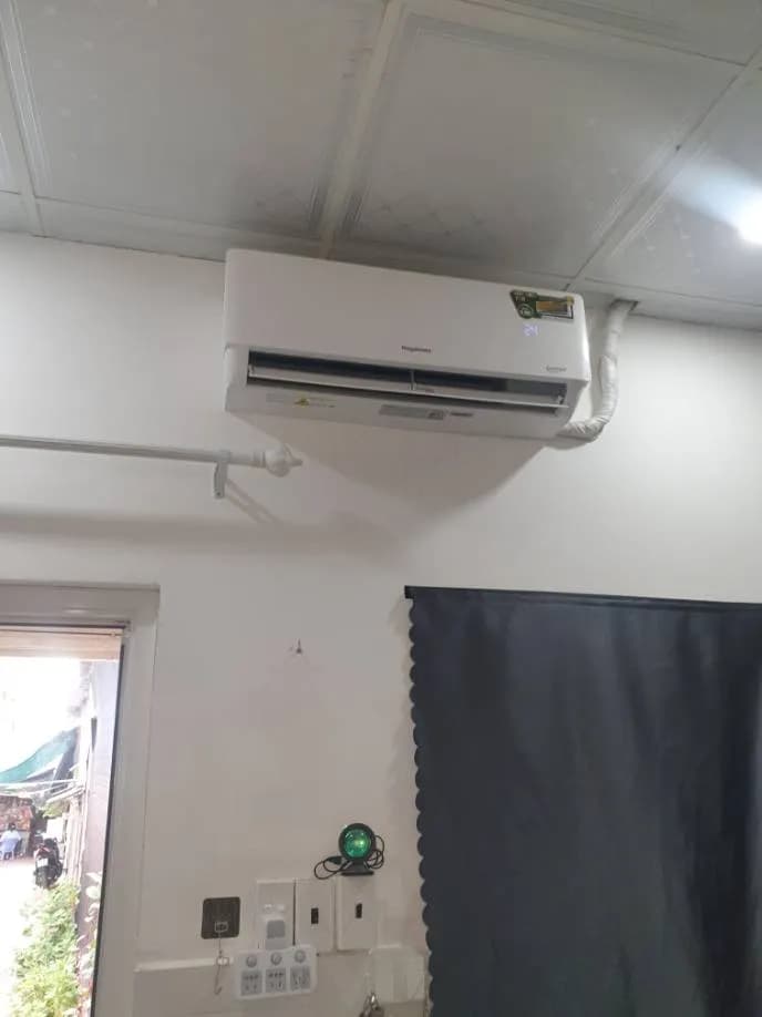 Sau khi hoàn thành sửa máy lạnh treo tường Nagakawa tại Quận 6 — thợ Phan Chí Tâm