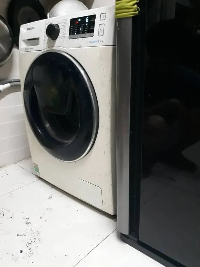 Sau khi hoàn thành sửa máy giặt cửa trước Samsung tại Phường 10, Quận 8 — thợ Đặng Anh Huy