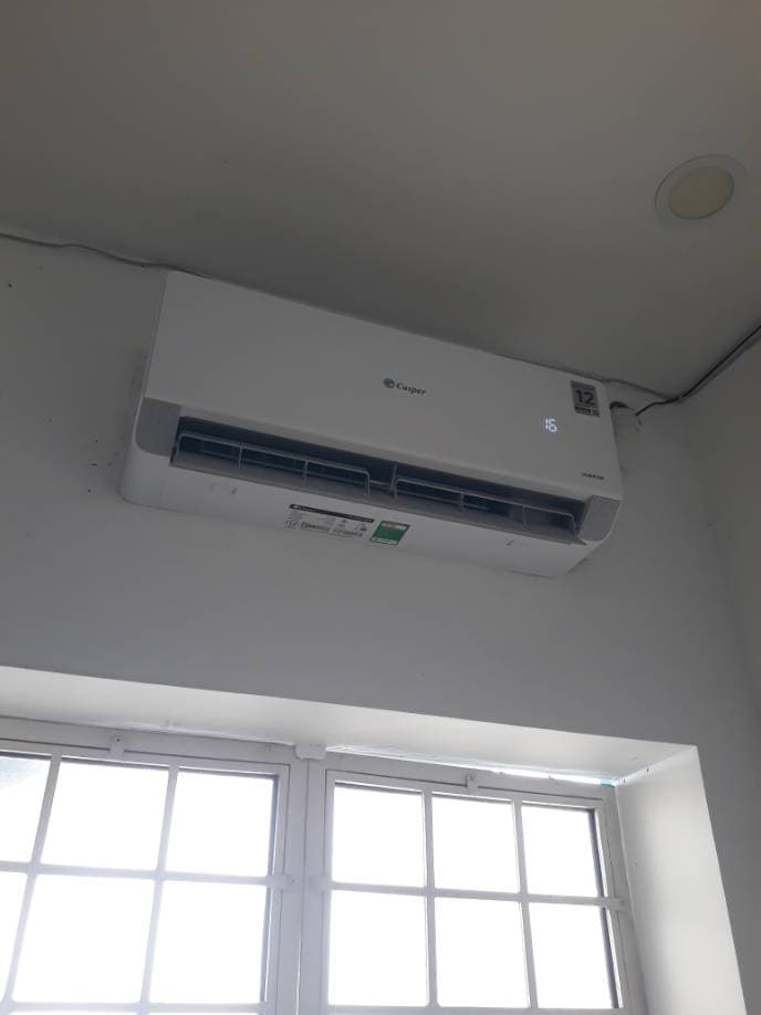 Sau khi hoàn thành sửa: vệ sinh máy lạnh tại TPHCM — thợ Đặng Anh Huy (5 sao)