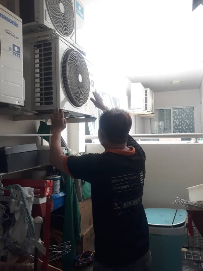 Trước sửa máy lạnh treo tường Panasonic tại P.HCM, Nhà Bè — thợ Đặng Anh Huy