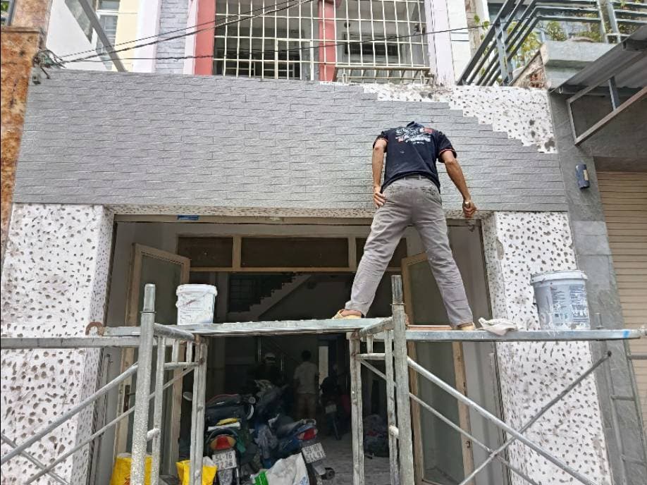 Kết quả Chống thấm tường giáp ranh, làm trần thạch cao, ốp gạch thẻ 3D - Bình Tân tại Bình Tân — thợ Bùi Văn Bảo