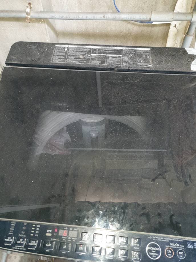 Trước sửa máy giặt cửa trên Toshiba tại TPHCM — thợ Chí Tâm