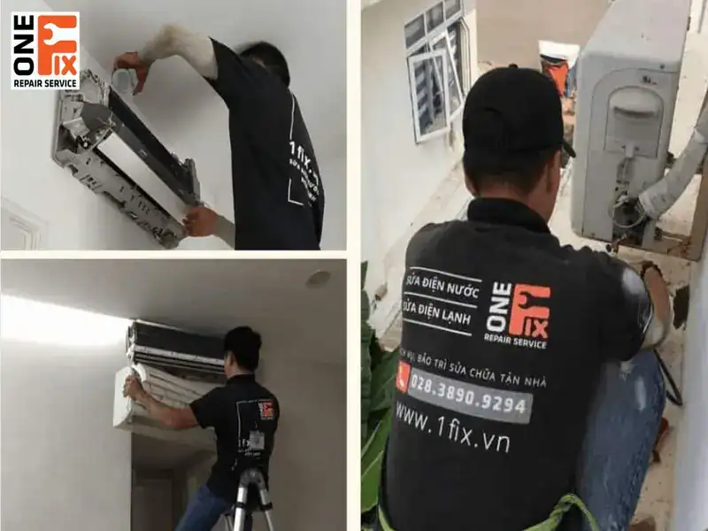 Thợ 1Fix cung cấp phiếu bảo hành dịch vụ tháo lắp máy lạnh cho khách hàng